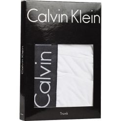 Calvin Klein Underwear - Bokserki. Białe bokserki Calvin Klein Underwear, m, bez wzorów, z bawełny. W wyprzedaży za 99.90 zł.