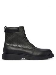 Calvin Klein Trzewiki Combat Ess HM0HM02244 Czarny. Czarne botki sznurowane CALVIN KLEIN, bez wzorów, ze skóry, bez obcasa, bez zapięcia. Za 749.99 zł.