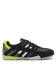 Geox Sneakersy Uomo Snake U4507A 022EK C9151 Czarny. Czarne buty sportowe casual Geox, bez wzorów, ze skóry, bez zapięcia. Za 389.99 zł.