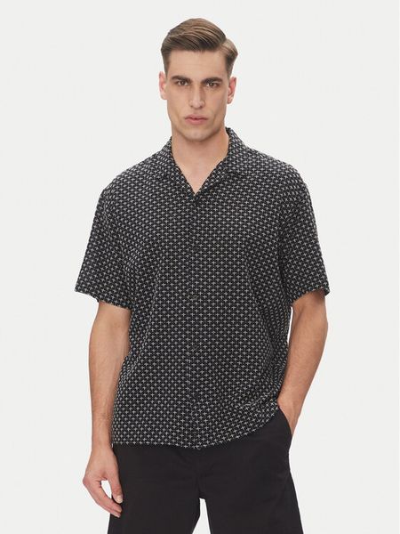 Jack & Jones Koszula Luke 12277185 Czarny Relaxed Fit. Czarne koszule Jack & Jones, m, bez wzorów, z bawełny, bez kołnierzyka, bez ramiączek. Za 79.99 zł.