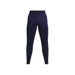 Spodnie treningowe męskie Under Armour 1373362410. Niebieskie spodnie treningowe długie Under Armour, l, bez wzorów, z dresówki. Za 244.30 zł.