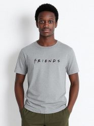 WOOOP Koszulka "Friends" w kolorze szarym rozmiar: L. Szare bezrękawniki Wooop, l, bez wzorów, bez kołnierzyka, bez ramiączek. Za 74.63 zł.