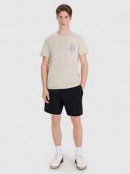 4F Spodenki dresowe męskie - czarne XXL. Czarne krótkie spodenki sportowe 4F, l, bez wzorów, z dresówki. Za 129.99 zł.