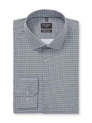 OLYMP Koszula "No 6" - Super Slim - w kolorze granatowo-białym rozmiar: 41. Białe koszule Olymp, bez wzorów, z bawełny, bez kołnierzyka, bez ramiączek. Za 126.45 zł.