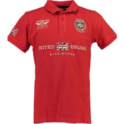 Koszulka polo "Kentupeak" w kolorze czerwonym. Koszulki polo marki Canadian Peak, z aplikacjami, z bawełny, z klasycznym kołnierzykiem, z krótkim rękawem. W wyprzedaży za 130.95 zł.