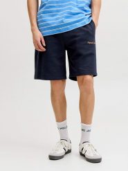 Jack & Jones Szorty dresowe "Karl" w kolorze granatowym rozmiar: S. Niebieskie krótkie spodenki sportowe Jack & Jones, s, bez wzorów, z bawełny. Za 74.63 zł.
