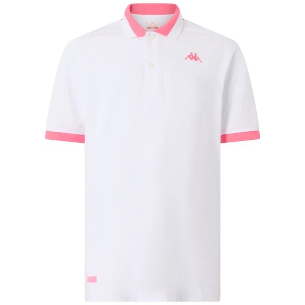 Polo Kappa Neon. Białe koszulki polo Kappa, m, bez wzorów, bez kołnierzyka, bez ramiączek. Za 188.00 zł.