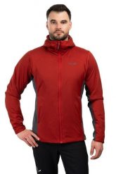 Kurtka trekkingowa męska Xenair Alpine Flex. Czerwone kurtki RAB, na zimę, m, bez wzorów, z syntetyku, z kapturem. Za 899.99 zł.