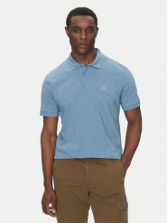 BOSS Polo 50536728 Niebieski Regular Fit. Niebieskie koszulki polo Boss, m, bez wzorów, z bawełny, bez kołnierzyka, bez ramiączek. Za 259.99 zł.