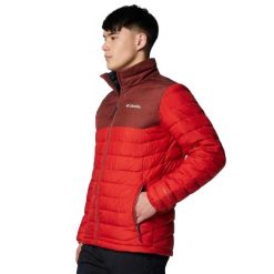 Męska Kurtka Powder Lite II. Czerwone kurtki Columbia, l, bez wzorów, z materiału, bez kaptura. Za 484.99 zł.