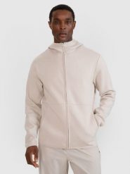 4F Bluza dresowa rozpinana z kapturem męska - beżowa M. Brązowe bluzy z kapturem 4F, m, bez wzorów, z dresówki, z kapturem. Za 229.99 zł.