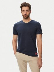 Beverly Hills Polo Club T-Shirt W126-BHMTS-1019-19X Granatowy Regular Fit. Niebieskie koszulki polo Beverly Hills Polo Club, m, bez wzorów, z bawełny, bez kołnierzyka, bez ramiączek. Za 89.99 zł.