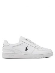 Polo Ralph Lauren Sneakersy Polo Crt Pp 809885817002 Biały. Białe buty sportowe casual Polo Ralph Lauren, bez wzorów, ze skóry, bez zapięcia. Za 369.99 zł.