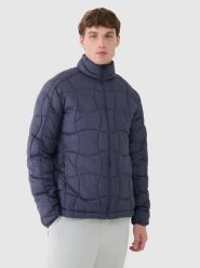 4F Kurtka puchowa w kolorze antracytowym rozmiar: M. Czarne kurtki 4F, na zimę, m, bez wzorów, z materiału, primaloft. Za 213.69 zł.