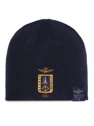 Aeronautica Militare Czapka 262CU0092UL00450 Granatowy. Niebieskie czapki zimowe Aeronautica Militare, bez wzorów. Za 179.99 zł.