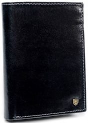 Portfel skórzany Rovicky [DH] D1072-RVT czarny. Czarne portfele ROVICKY, bez wzorów, ze skóry. Za 74.00 zł.