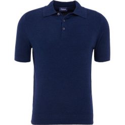 Drumohr POLO SPUGNA Koszulka polo navy. Koszulki polo Drumohr, z bawełny, polo. W wyprzedaży za 499.50 zł.