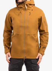 Kurtka męska Fjallraven Keb Eco-Shell Jacket. Brązowe kurtki Fjällräven, m, bez wzorów, z tkaniny, bez kaptura. Za 1,759.99 zł.