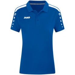 Polo Jako Power. Niebieskie koszulki polo JAKO, bez wzorów, bez kołnierzyka, bez ramiączek, do piłki nożnej. Za 259.00 zł.