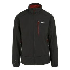 Męska Kurtka Soft Shell Moutdale. Czarne kurtki Regatta, l, bez wzorów, z elastanu, bez kaptura. Za 124.99 zł.