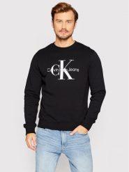 Calvin Klein Jeans Bluza J30J320933 Czarny Regular Fit. Czarne bluzy Calvin Klein Jeans, m, bez wzorów, z bawełny, bez kaptura. Za 269.99 zł.