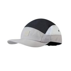 Czapka z daszkiem do biegania unisex Buff 5 Panel Go Cap Gray oddychająca. Czarne czapki z daszkiem Buff, bez wzorów. W wyprzedaży za 118.93 zł.