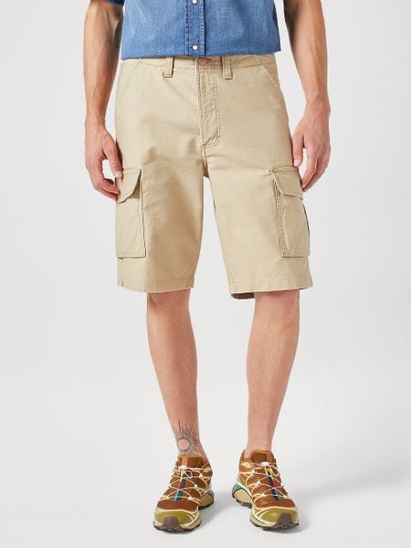 MESKIE SZORTY WRANGLER CASEY CARGO SHORT SADDLE 112350908. Szorty Wrangler, m, bez wzorów. Za 169.99 zł.