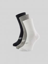 4F Skarpetki długie (3-pack) męskie - multikolor 43-46. Skarpety 4F, bez wzorów. Za 59.99 zł.