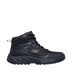 Buty męskie Skechers Hillcrest 2.0 czarne 237804 BBK. Czarne buty turystyczne Skechers, bez wzorów, bez zapięcia, trekkingowe, skechers sport. Za 288.99 zł.
