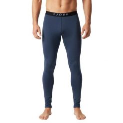 Męskie legginsy termoaktywne ze 100% wełny merynosów - Finn 210. Niebieskie bielizna termoaktywna FJORK MERINO, na zimę, m, bez wzorów, z wełny, bez ramiączek, narciarskie. Za 479.00 zł.