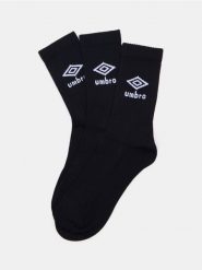 Bawełniane skarpetki 3 pack Umbro - czarny. Czarne skarpety Sinsay, bez wzorów, z bawełny. Za 22.99 zł.