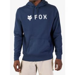 Bluza z kapturem męska Fox Absolute Fleece Po. Niebieskie bluzy FOX, m, bez wzorów, z kapturem. Za 256.99 zł.