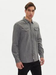 Mustang Koszula jeansowa Duver 1016240 Szary Regular Fit. Szare koszule Mustang, m, bez wzorów, z bawełny, bez kołnierzyka, bez ramiączek. Za 259.99 zł.