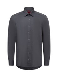 Finshley & Harding Koszula łatwa w prasowaniu Mężczyźni Slim Fit Bawełna szary, 38. Szare koszule Finshley & Harding, m, bez wzorów, z bawełny, bez kołnierzyka, bez ramiączek. Za 119.95 zł.