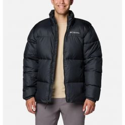 Kurtka Zimowa Męska Columbia Puffect III. Czarne kurtki Columbia, na zimę, l, bez wzorów, z materiału, bez kaptura. Za 412.99 zł.
