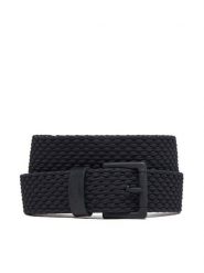 HUGO Pasek Męski Gebbol 50558780 Granatowy. Niebieskie paski Hugo, bez wzorów, z materiału. Za 339.99 zł.