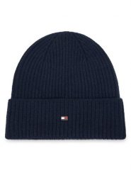 Tommy Hilfiger Czapka Flag AM0AM13586 Granatowy. Niebieskie czapki zimowe Tommy Hilfiger, bez wzorów, z kaszmiru. Za 389.99 zł.