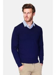 C& Jo Sweter w kolorze granatowym rozmiar: 48. Niebieskie swetry nierozpinane C& Jo, bez wzorów, z kaszmiru, bez kołnierzyka, bez ramiączek. Za 165.99 zł.