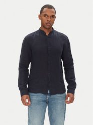 HUGO Koszula Elvory 50490740 Granatowy Slim Fit. Niebieskie koszule Hugo, m, bez wzorów, ze lnu, bez kołnierzyka, bez ramiączek. Za 339.99 zł.