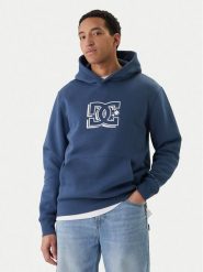 DC Shoes Bluza W126-DCMSS-1007-19X Granatowy Regular Fit. Niebieskie bluzy DC Shoes, m, bez wzorów, z bawełny, bez kaptura. Za 189.99 zł.