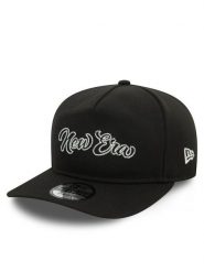 New Era Czapka z daszkiem Chain Stitch Golfer 60580851 Czarny. Czarne czapki z daszkiem New Era, bez wzorów, z materiału. Za 109.99 zł.