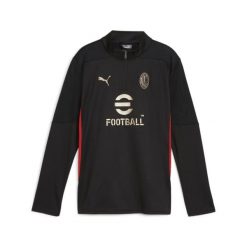 Młodzieżowa bluza treningowa z zamkiem 1/4 AC Milan PUMA Black For All Time Red. Czarna bluzy bez kaptura Puma, m, bez wzorów, bez kaptura. W wyprzedaży za 231.00 zł.