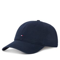Czapka z daszkiem Tommy Hilfiger. Niebieskie czapki z daszkiem Tommy Hilfiger, bez wzorów. Za 169.99 zł.
