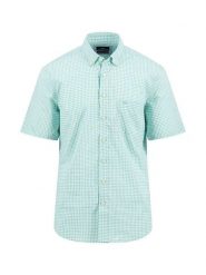 FYNCH-HATTON Koszula - Regular fit - w kolorze miętowym rozmiar: M. Niebieskie koszule Fynch-Hatton, m, bez wzorów, z bawełny, bez kołnierzyka, bez ramiączek. Za 86.99 zł.