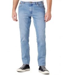 WRANGLER TEXAS SLIM MĘSKIE SPODNIE JEANSOWE GREEN STEEL W12SJX31Z 112145798. Zielone spodnie materiałowe Wrangler, na co dzień, l, bez wzorów, z bawełny, wizytowe. Za 229.99 zł.