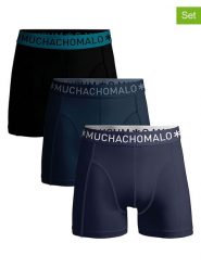 Muchachomalo Bokserki (3 pary) w kolorze granatowo-czarnym rozmiar: XXL. Czarne bokserki MUCHACHOMALO, xxl, bez wzorów. Za 129.95 zł.
