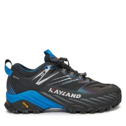 Trekkingi Kayland. Czarne buty trekkingowe Kayland, bez wzorów, z gore-texu, bez zapięcia. Za 659.99 zł.