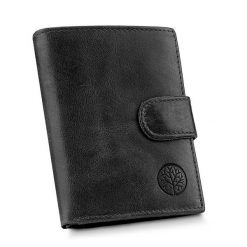 Portfel skórzany BETLEWSKI BPM-BB-67 CZARNY. Czarne portfele Betlewski, bez wzorów, ze skóry. Za 119.99 zł.
