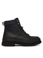 Blauer Kozaki F5IUKA01/LEA Czarny. Czarne kozaki Blauer, bez wzorów, ze skóry, bez obcasa, bez zapięcia. Za 729.99 zł.