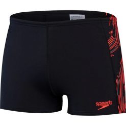 Bokserki pływackie męskie Speedo Tech Panel Aquashort. Czarne odzież kąpielowa Speedo, m, bez wzorów, sportowe. Za 159.99 zł.